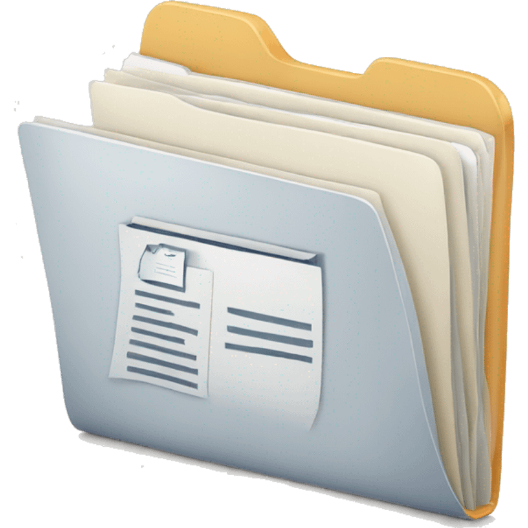 folder with documents emoji