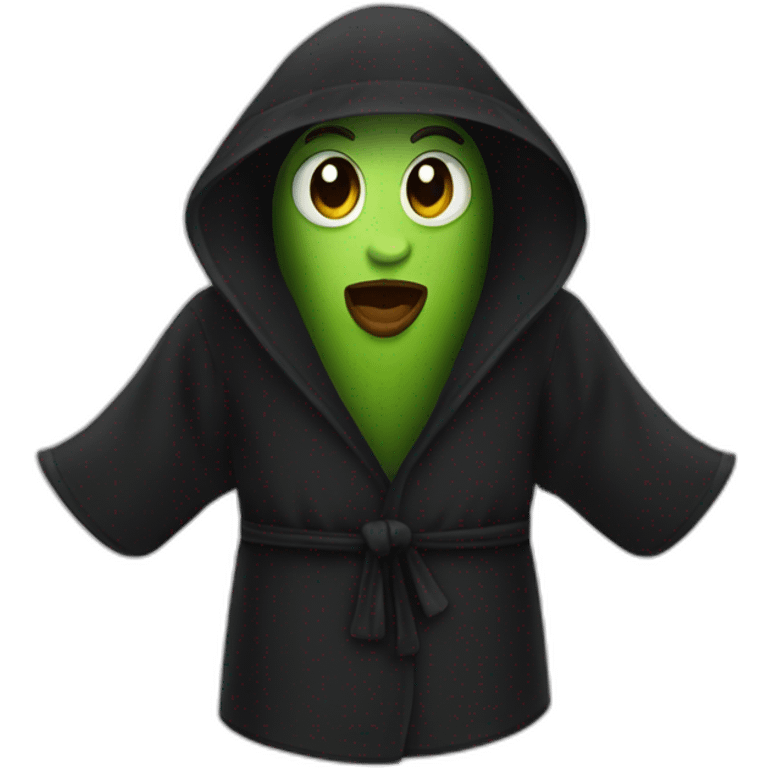 robe noire d'avocat emoji