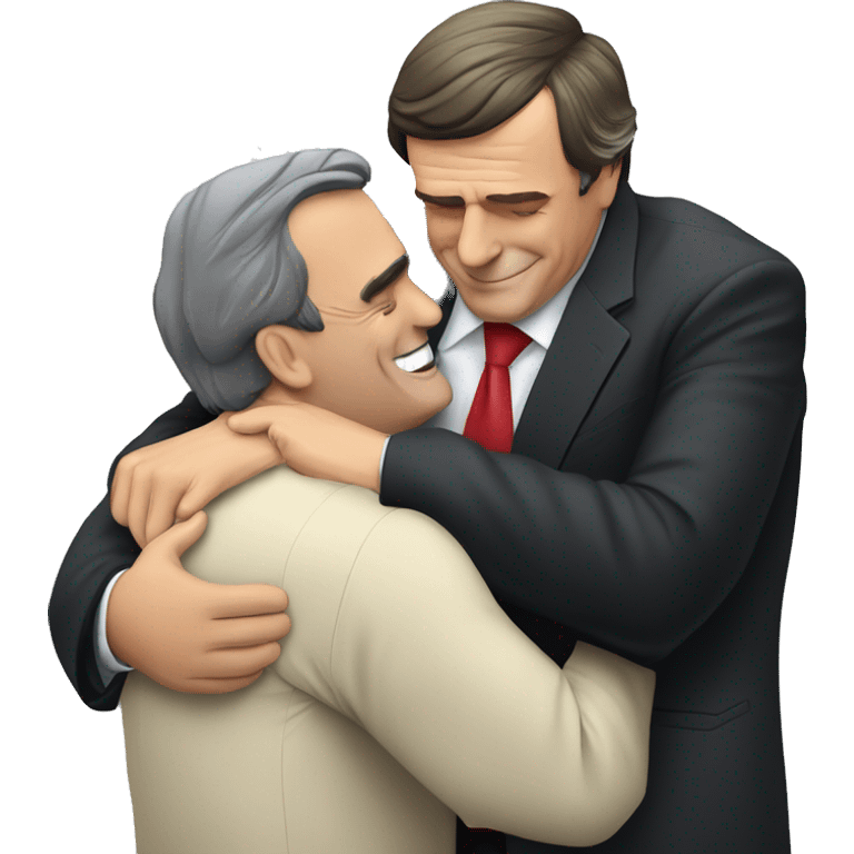 bolsonaro hugging Lula emoji