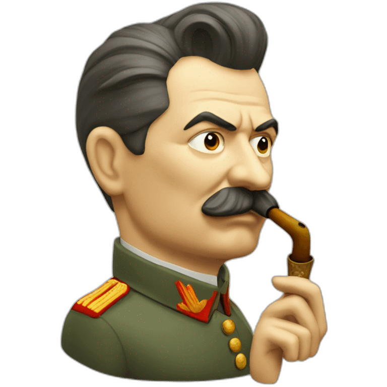 Stalin smoking pipe emoji