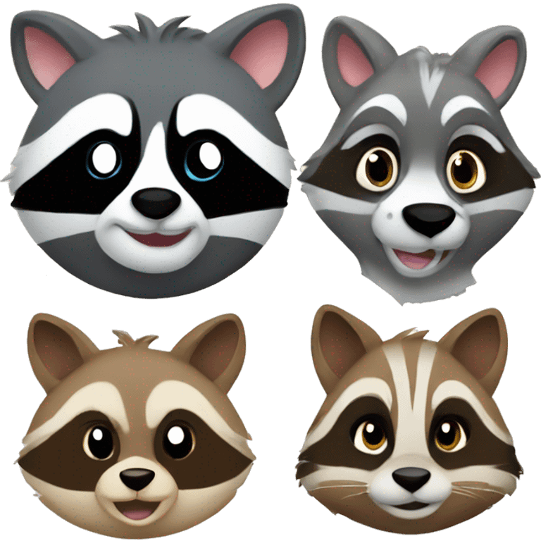 Raccoon, Disney, Meeko, cookie emoji