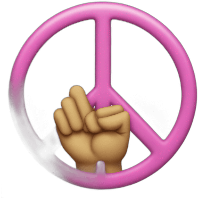 Peace sign emoji