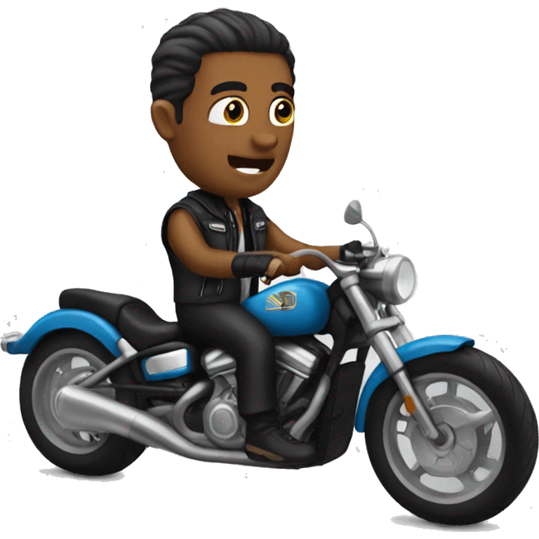 A biker emoji