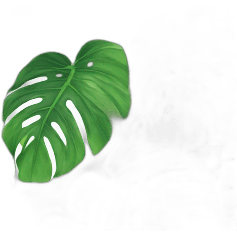 monstera-leaf emoji