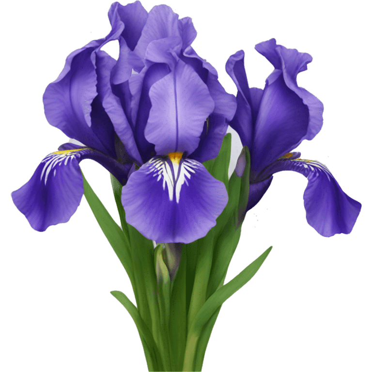 Bouquet of irises emoji