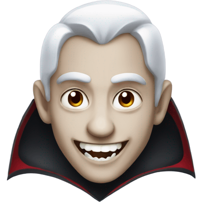 Smiling vampire emoji