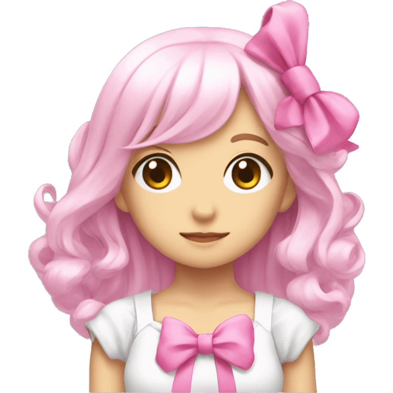 anime magical girl with pink bow emoji