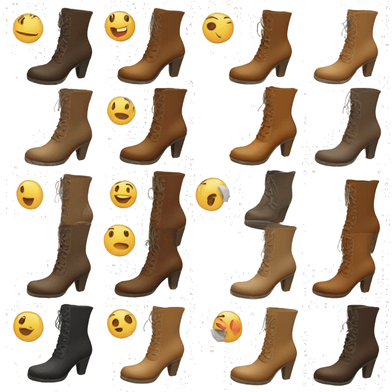 Women boots with heels  emoji