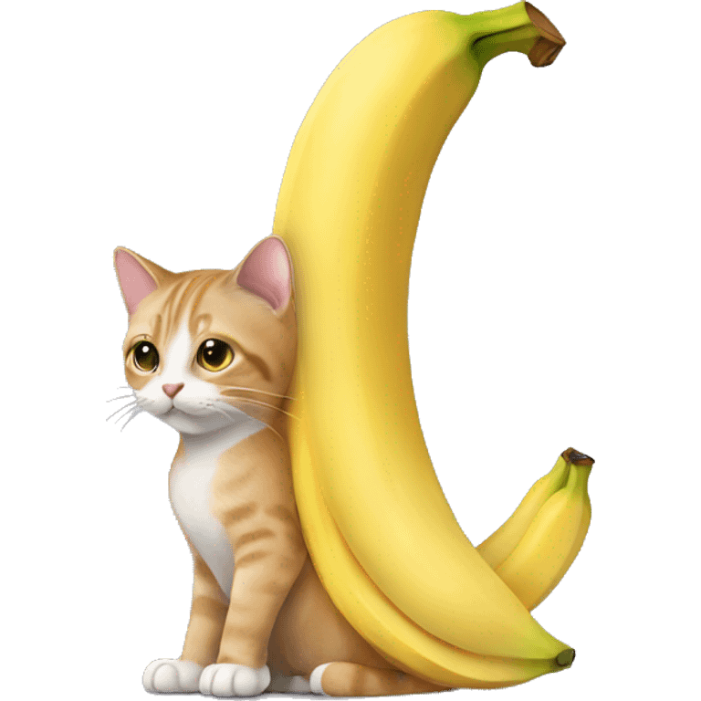 cat with banana instead of tail emoji