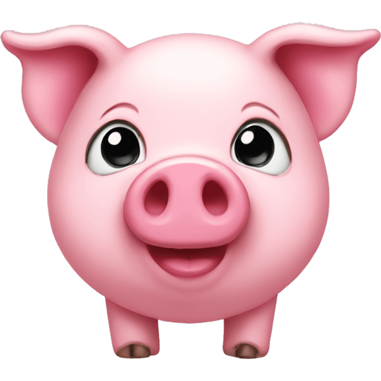 pink heart pig emoji