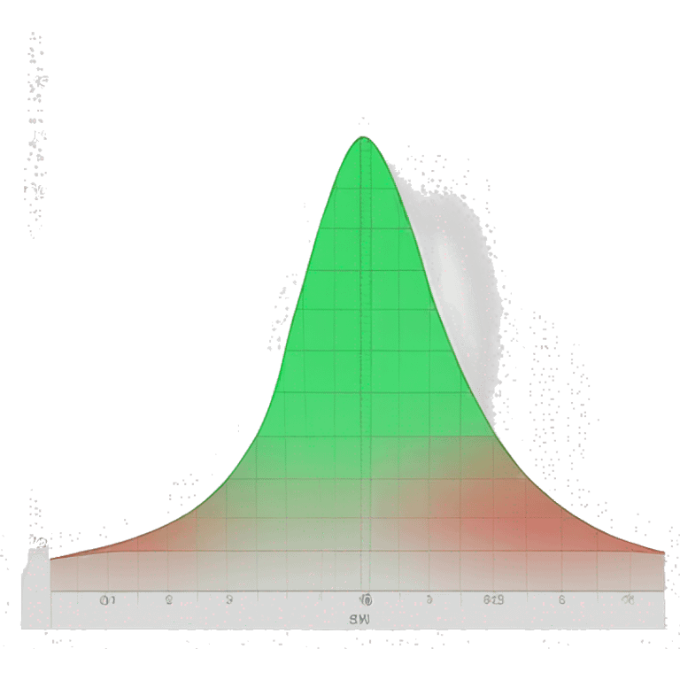 Normal distribution graph emoji