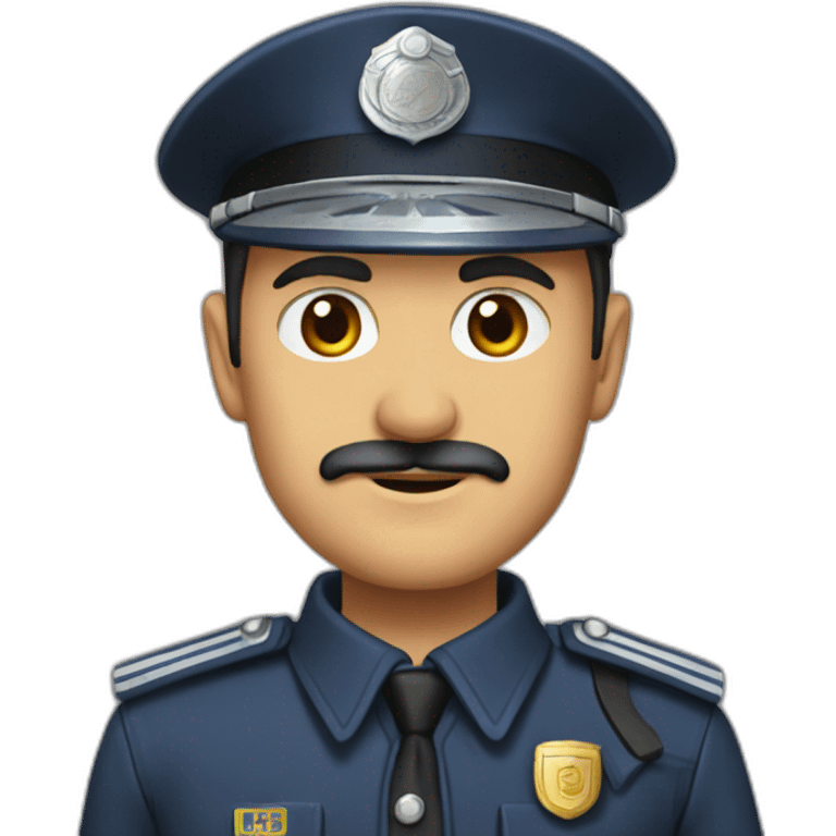 Kaslı polis emoji