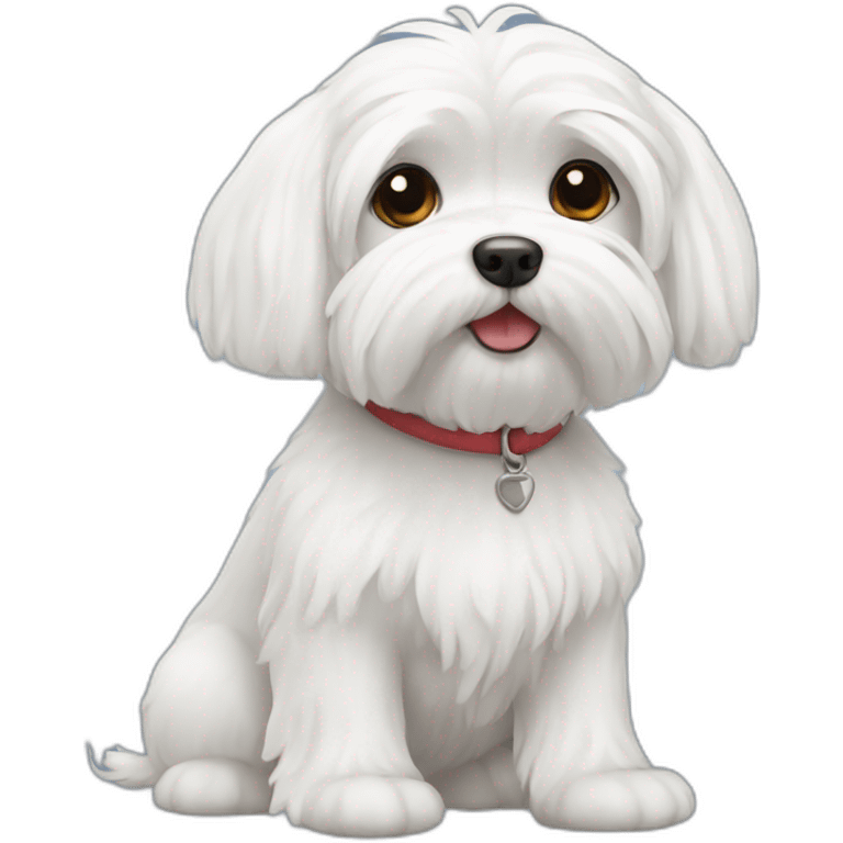 White Maltese emoji