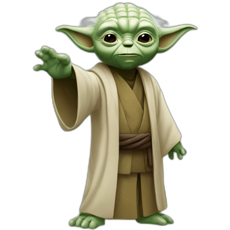 Yoda waving emoji