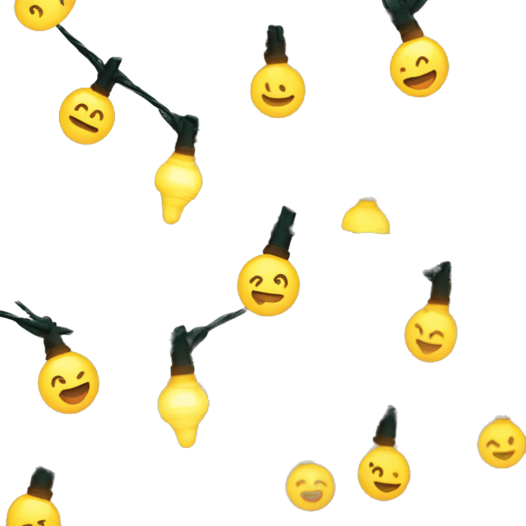 A string of Christmas lights  emoji