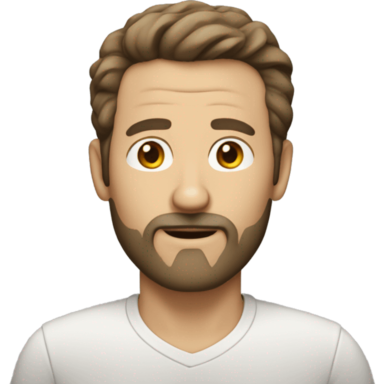 50 year old white man with brown hair and brown goatee emoji