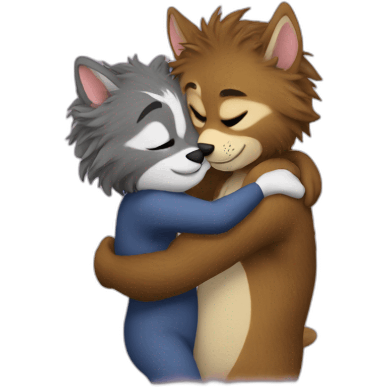 furries hugging emoji