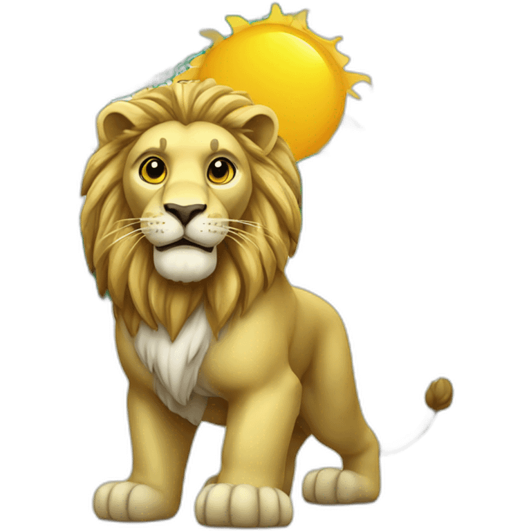 Iran lion and sun flag emoji