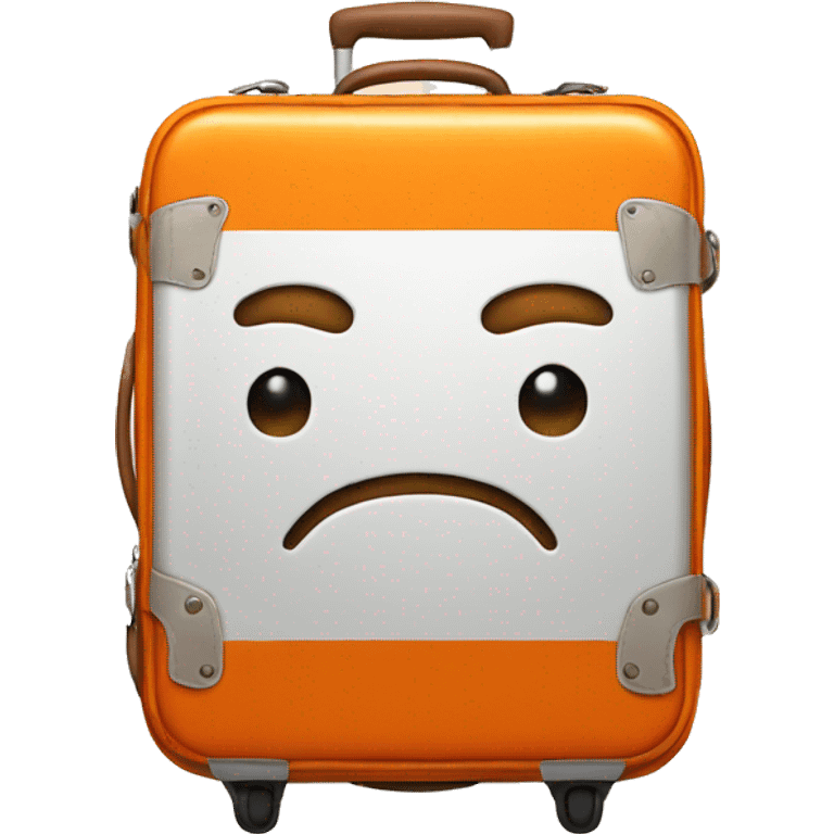 orange suitcase emoji