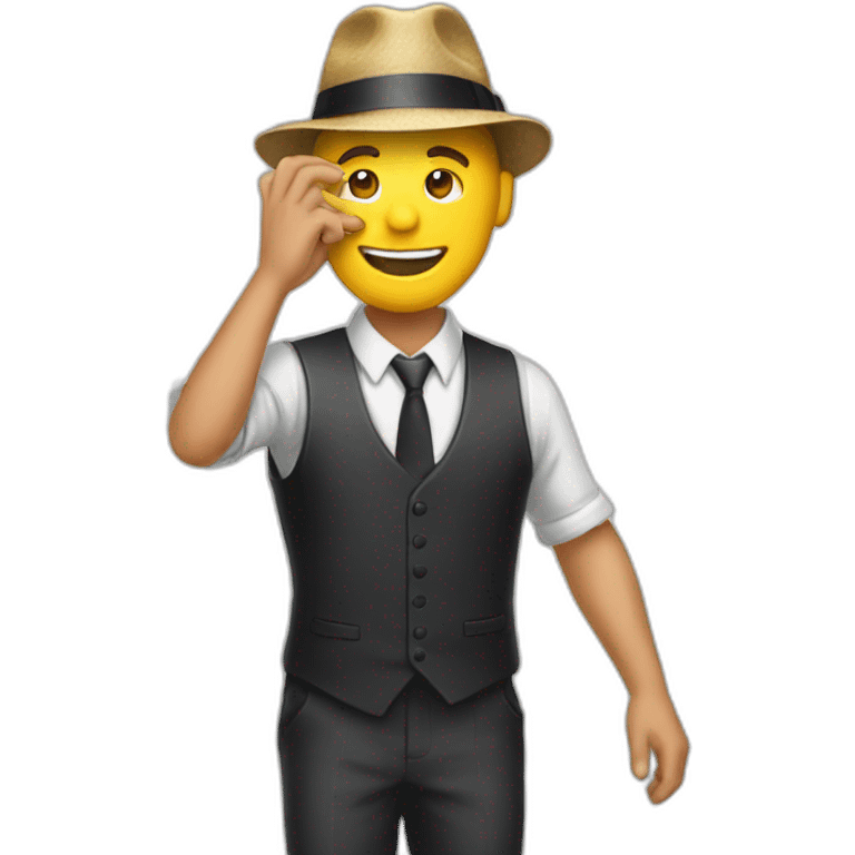 man tipping hat emoji