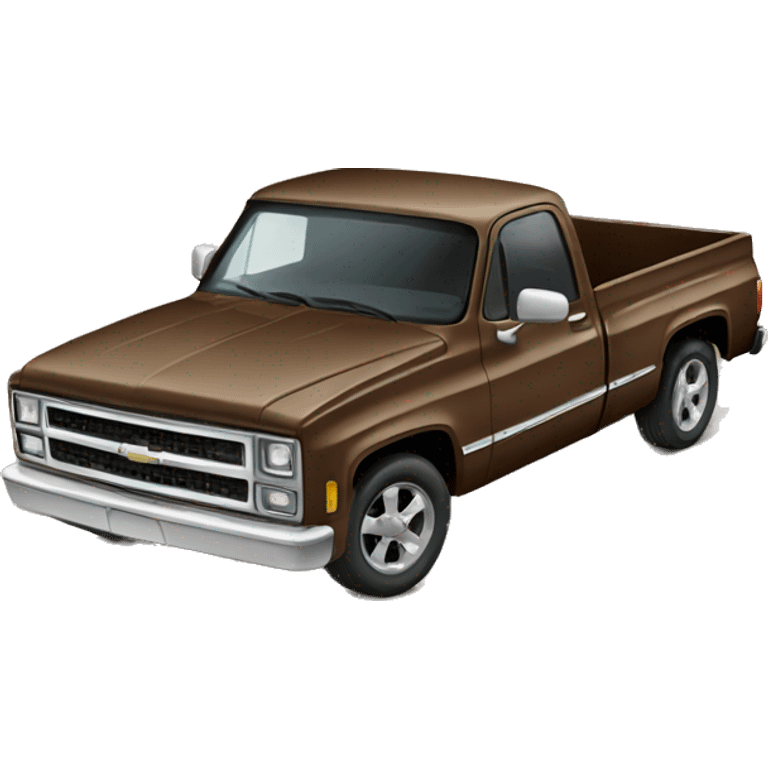 Chevy truck brown  emoji