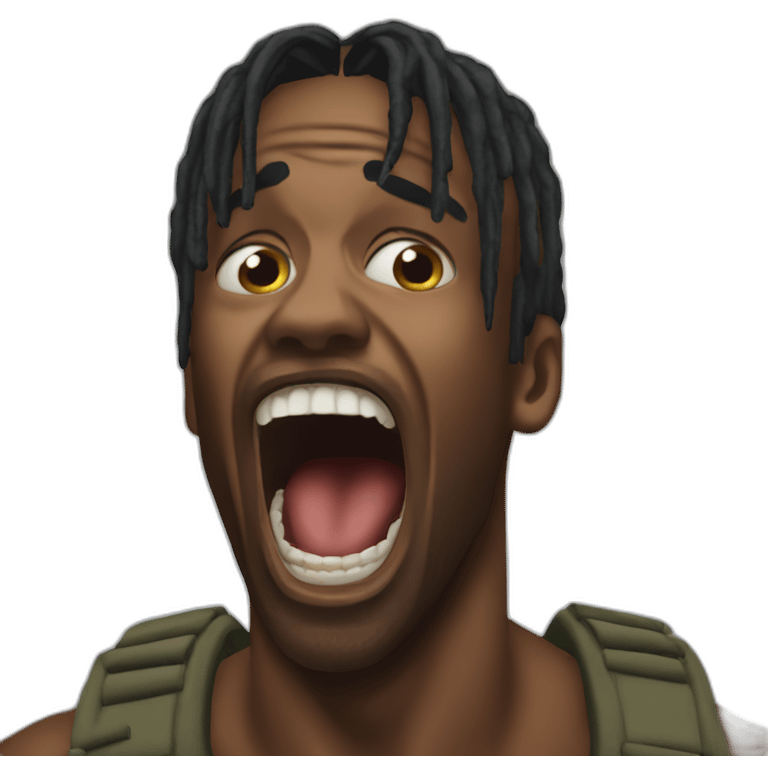 travis scott screaming emoji