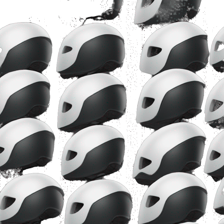 black bike helmet emoji