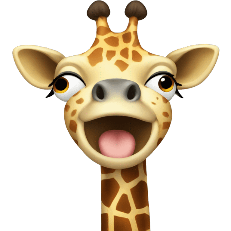 happy XXL giraffe  emoji