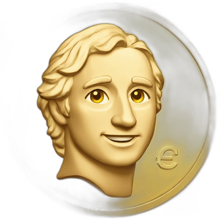 golden coin euro emoji