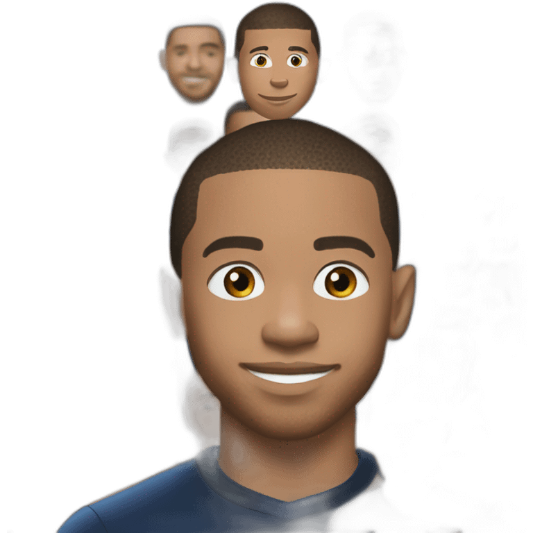 Mbappe monte sur le dos de messi emoji