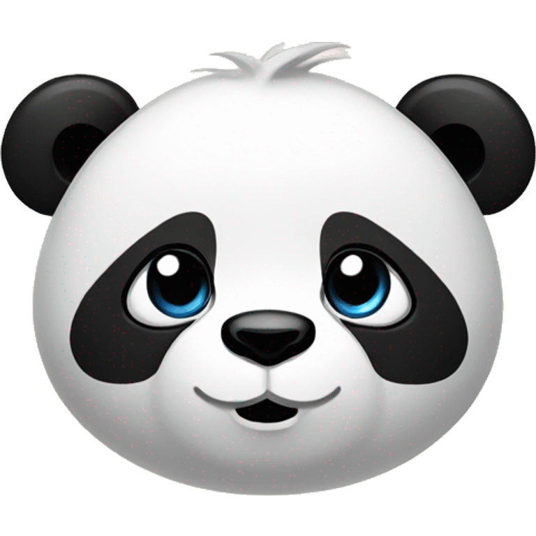 panda wit hair emoji