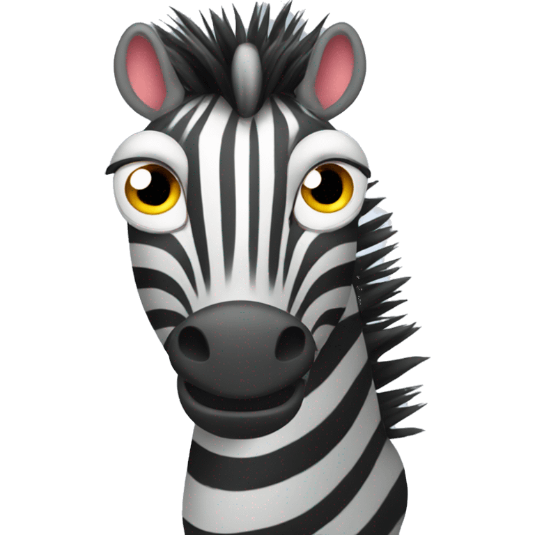 Angry zebra emoji