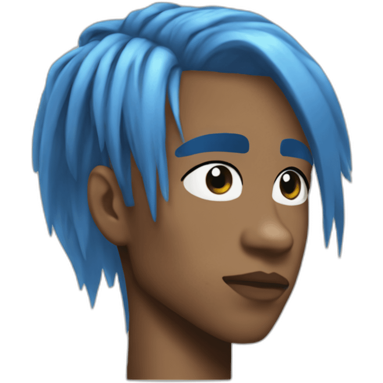 Xxx tentacion rapper blue hair emoji