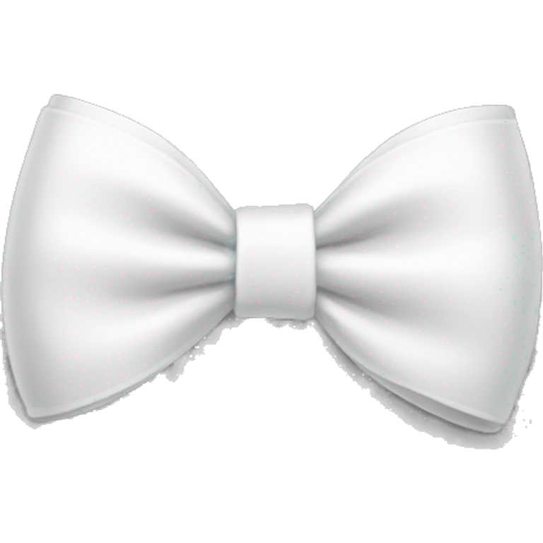 White little bow emoji