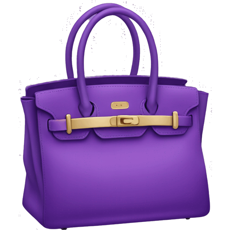 Purple Birkin bag emoji