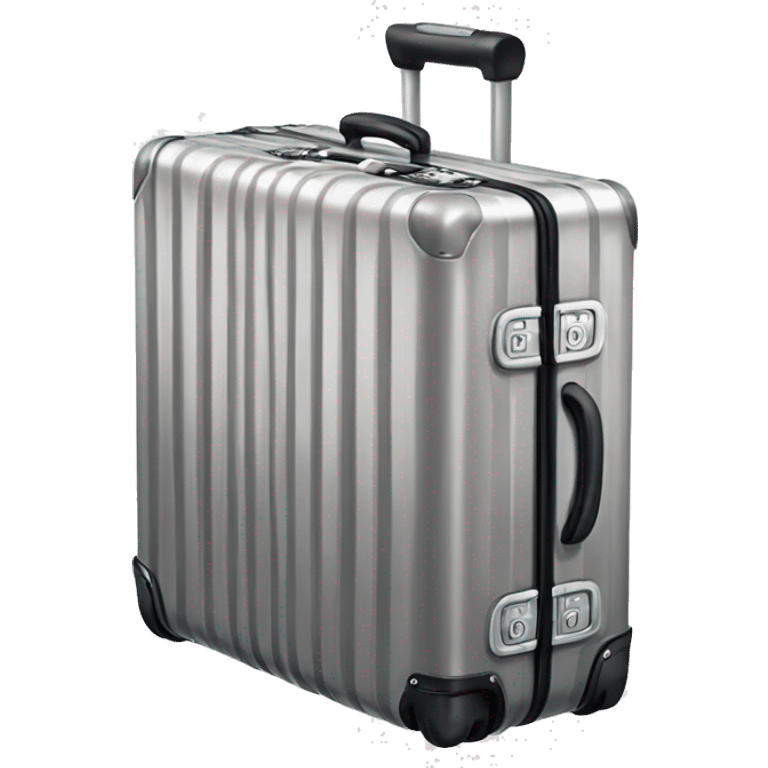 Metal Rimowa suitcase emoji