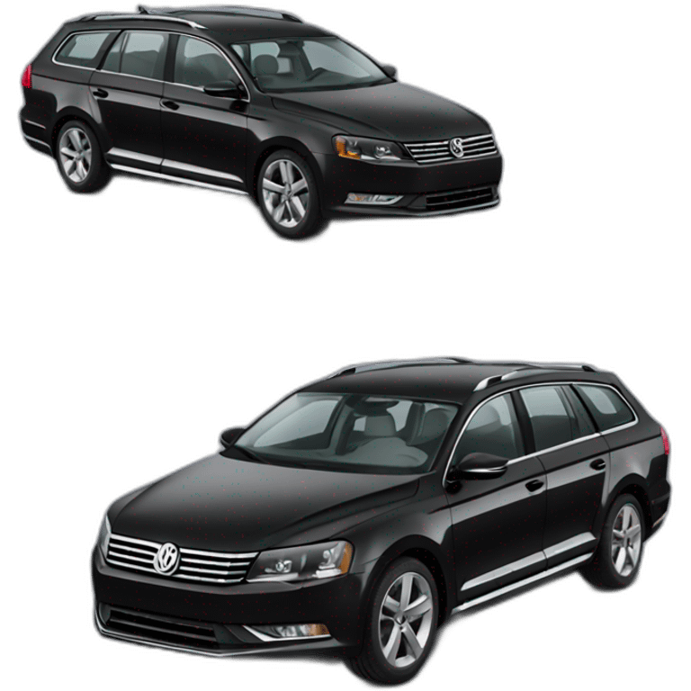 black volkswagen passat b6 variant emoji