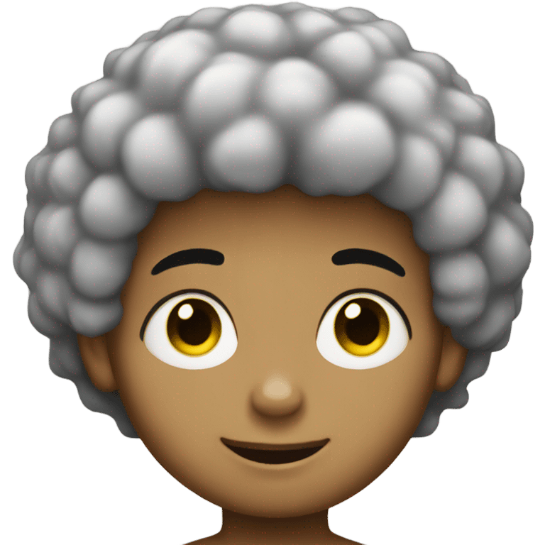 Light skin boy with Afro  emoji