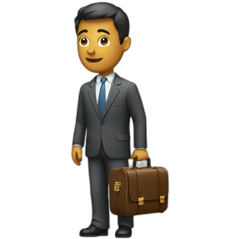 investor with a suit case emoji