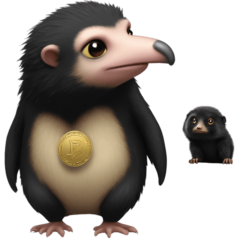 niffler with a coin emoji