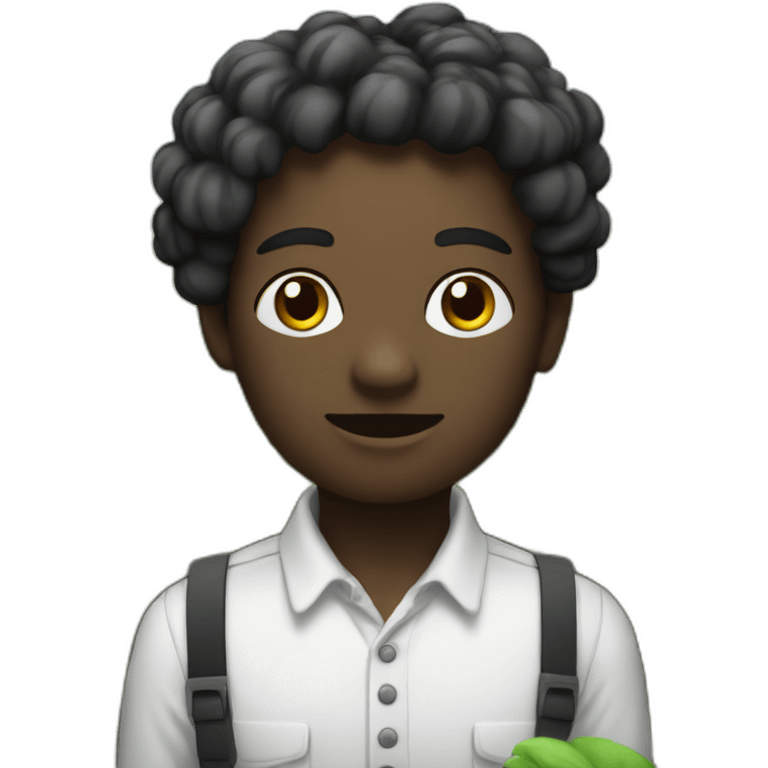 UN NOIR DANS UNE PLANTATION DE COTON emoji