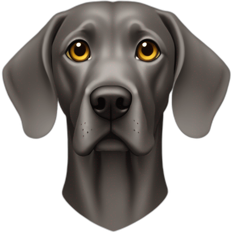 weimaraner head silhouet emoji