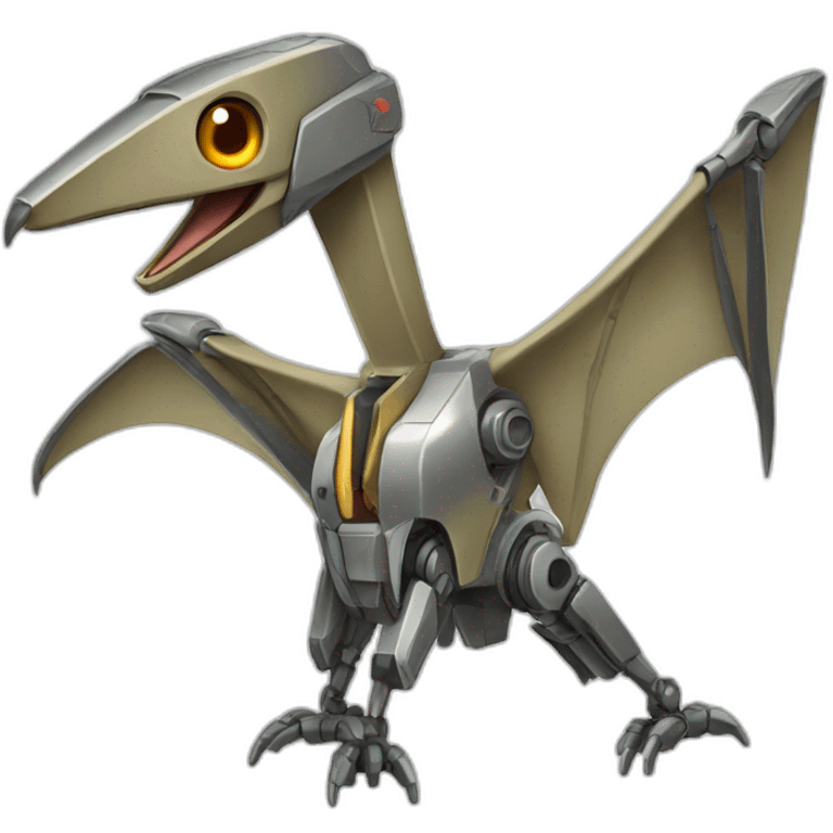 Robot pterodactyl emoji