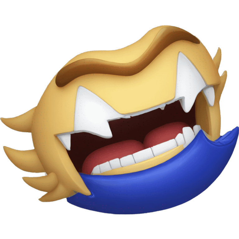 mouth zipped sonic emoji