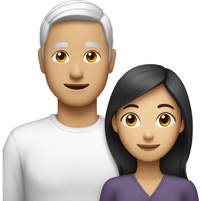 white male asian female couple emoji