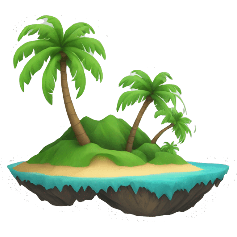 island with palm emoji