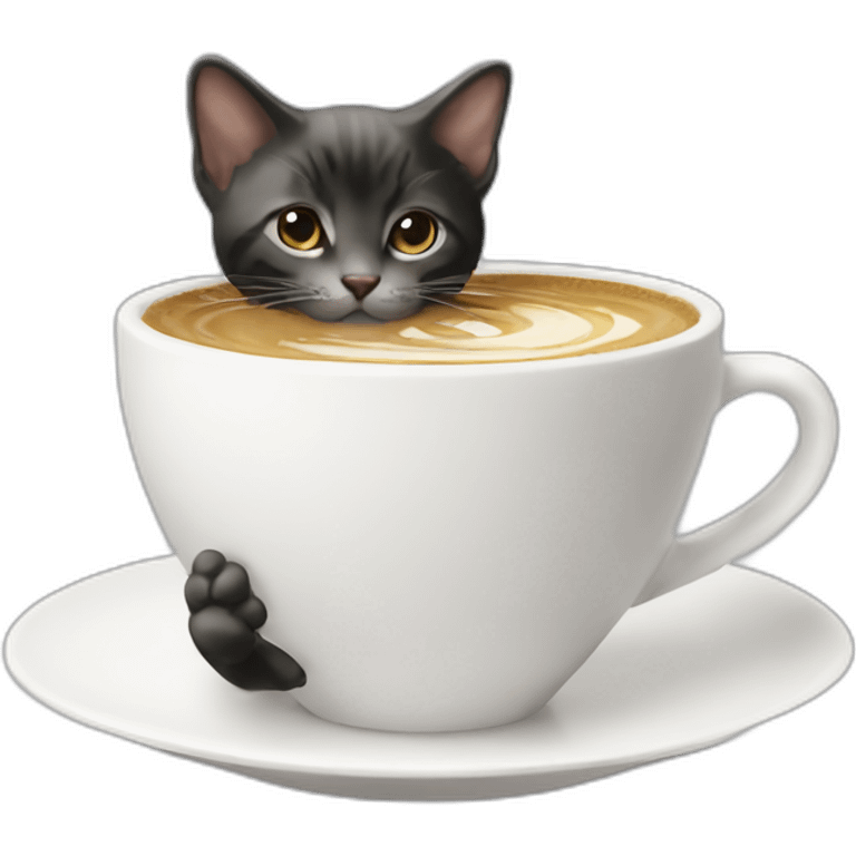 Dior コーヒー 猫 emoji