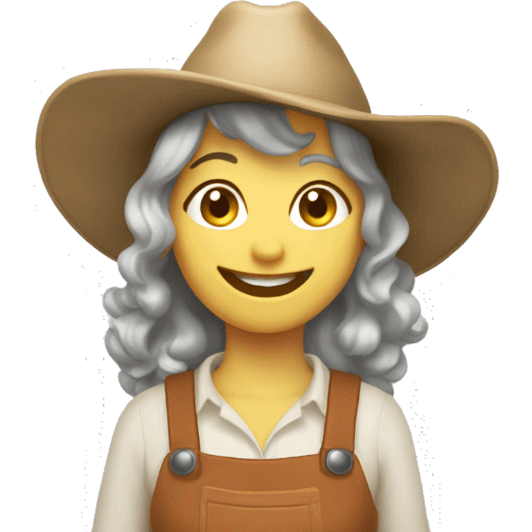 happy magical farmer lady emoji