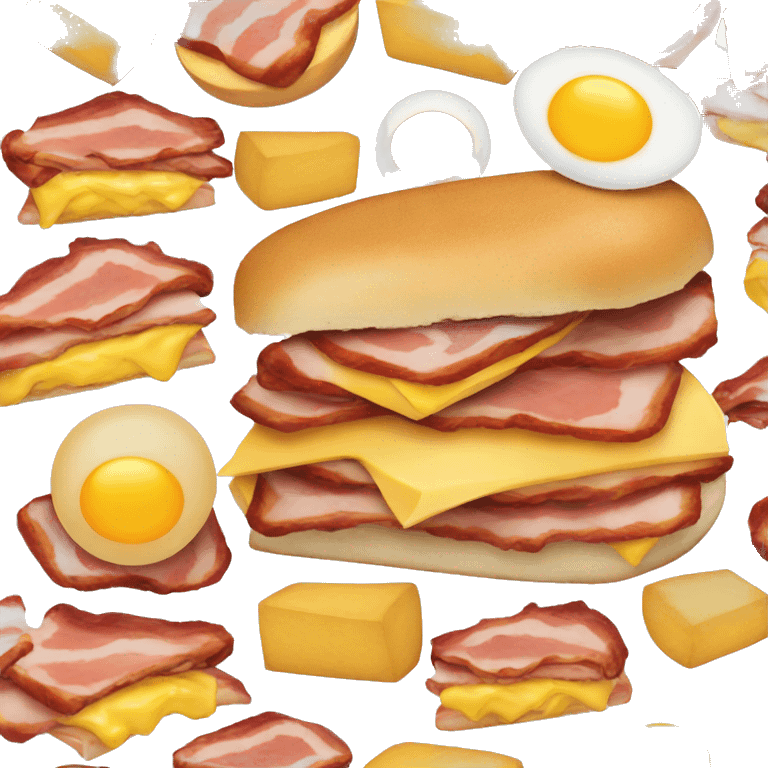 Bacon egg and cheese  emoji