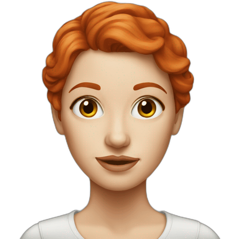 Redhead woman artist emoji